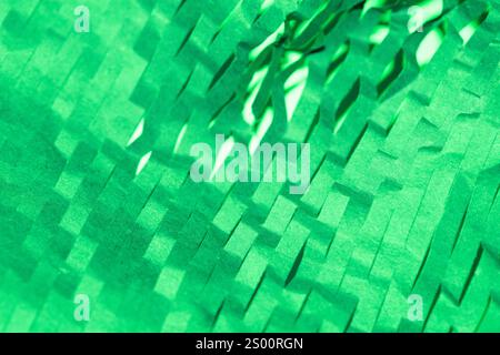Abstrakter Strukturierter Grüner Geriffelter Papierhintergrund Aus Wellpappe Stockfoto