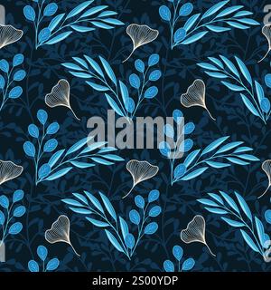 Hand gezeichnet nahtlose bunte Vektor-Blumenmuster Stock Vektor