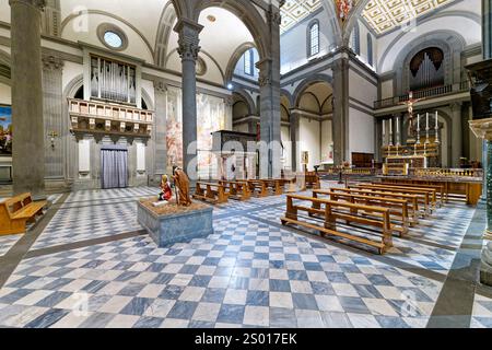 Florenz Toskana Italien. Die Basilika San Lorenzo (St. Lawrence) Stockfoto