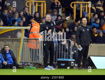 Darren Ferguson Head Coach / Manager der Peterborough United . Football -npower Football League Championship - Wolverhampton Wanderers gegen Peterborough Stockfoto