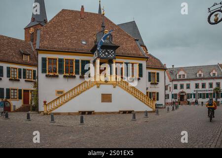 Beliebte kulturelle Reiseziele in Deidesheim an der Deutschen Weinstraße Stockfoto