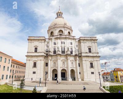 Außenansicht des Nationalpantheons oder der Kirche Santa Engracia in Lissabon, Portugal Stockfoto