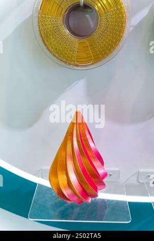 3D-Druck-Filamente, Progressive moderne additive Technologie Stockfoto
