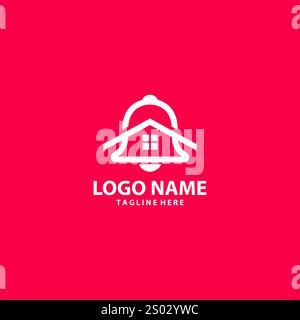 Home Glocke Logo Design Vektor Stock Vektor