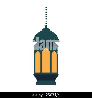 Buntes islamisches Laternen-Vektor-Design für festliche ramadan- und eid-Feiern Stock Vektor