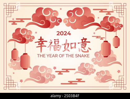 Verspielte Herzblume mit grünen Blättern, 3D-Rendering. Stock Vektor