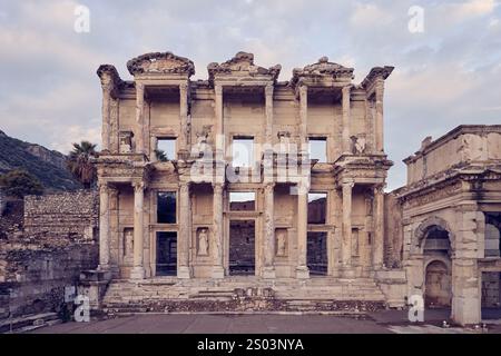 Archäologische Stätte von Ephesus in der Türkei Stockfoto