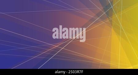 Bunte moderne Art-Dreieck-förmige durchscheinende überlagerte Ebenen, geometrische Formen und Linienmuster - abstrakter futuristischer Verlaufsvektor-Hintergrund Stock Vektor