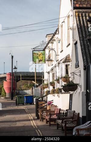 Leigh on Sea, Essex - The Crooked Billet Pub. Stockfoto