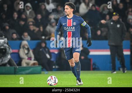 Paris, Frankreich. November 2024 30. MARQUINHOS von PSG während des Fußballspiels der französischen Meisterschaft Ligue 1 zwischen Paris Saint-Germain und dem FC Nantes am 30. November 2024 im Parc des Princes Stadion in Paris, Frankreich - Foto Matthieu Mirville/DPPI Credit: DPPI Media/Alamy Live News Stockfoto