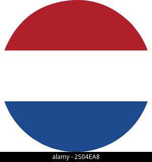 Vektor niederländisch Flaggenzeichnung Stock Vektor