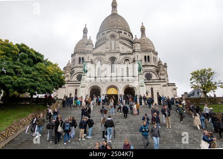 Basilica de Sacre Coeur, Montmartre, Paris, Frankreich Stockfoto