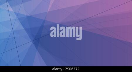 Bunte moderne Art Dreieck geformt durchscheinende überlagernde Ebenen, geometrische Formen und Linienmuster - abstrakter futuristischer Verlauf Vektor Backgrou Stock Vektor