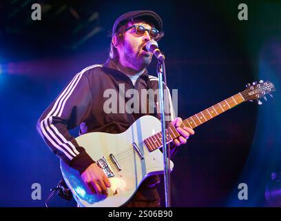 US Alternative Rock Band Aels in Birmingham O2 am 30. März 2013, letzter Tag der UK Tour. Leadsänger und Gitarrist Mark E Everett. Stockfoto