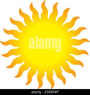Vektor farbenfrohe Sonne Illustration Design Stock Vektor