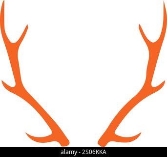 Vektorfarbenes Hirsch-Silhouettenzeichnungen Stock Vektor