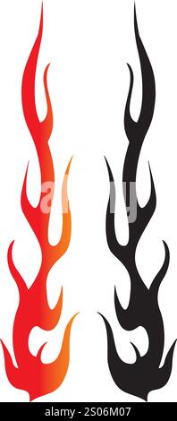 Vektor bunte Flamme, Feuer, Feuer Illustration Stock Vektor