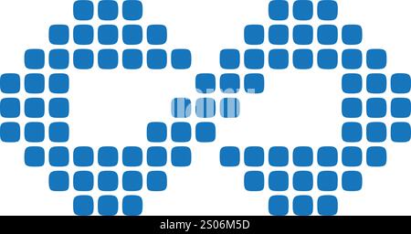 Vektorfarbenes Unendlichkeitszeichen Symbolzeichnungen Stock Vektor