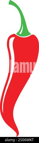 Vektor Bunte Pfeffer Set Zeichnungen Stock Vektor