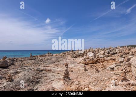 Cap de ses Salines, der südlichste Punkt Mallorcas, Mallorca, Balearen, Mittelmeer, Spanien, Europa Stockfoto