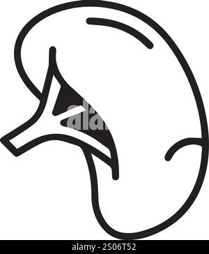 Vektor menschliche Organ Milz, menschliche Organe Medizin und Gesundheit Stock Vektor