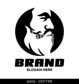 Modernes mächtiges Zeus-Logo. Vektorabbildung Stock Vektor