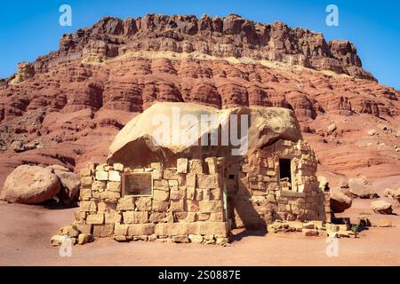 Vermilion Cliff National Monument Cliff Dwellers Stone House in der nördlichen Wüste von Arizona Stockfoto