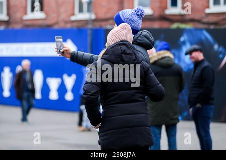 Während des Premier League-Spiels Chelsea gegen Fulham in Stamford Bridge, London, Großbritannien, 26. Dezember 2024 (Foto: Izzy Poles/News Images) Stockfoto