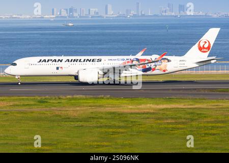 Japan – Tokio, 21. November 2024: Alle Nippon Airways (ANA Future Promise Livery) A350 in Japan Stockfoto