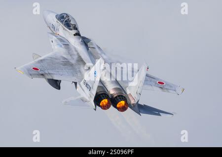 Japan, 14. November 2024: McDonnell Douglas F-15J Eagle auf der Komatsu Air Base in Japan Stockfoto