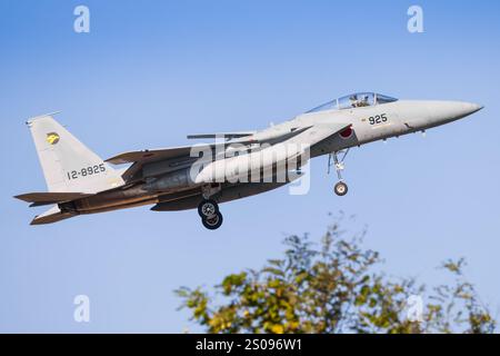 Japan, 14. November 2024: McDonnell Douglas F-15J Eagle auf der Komatsu Air Base in Japan Stockfoto