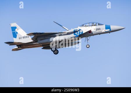 Japan, 14. November 2024: McDonnell Douglas F-15J Eagle auf der Komatsu Air Base in Japan Stockfoto