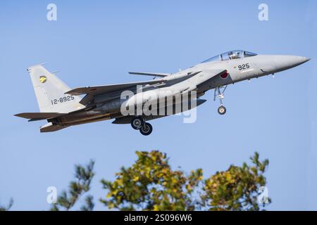 Japan, 14. November 2024: McDonnell Douglas F-15J Eagle auf der Komatsu Air Base in Japan Stockfoto