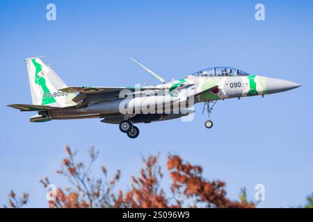 Japan, 14. November 2024: McDonnell Douglas F-15J Eagle auf der Komatsu Air Base in Japan Stockfoto