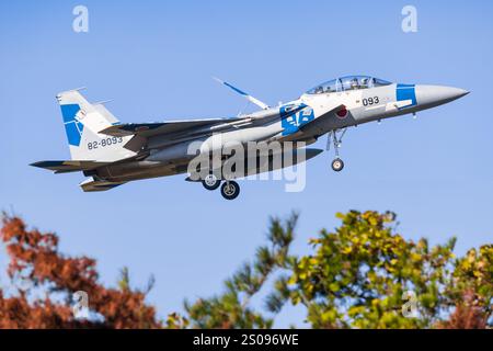 Japan, 14. November 2024: McDonnell Douglas F-15J Eagle auf der Komatsu Air Base in Japan Stockfoto