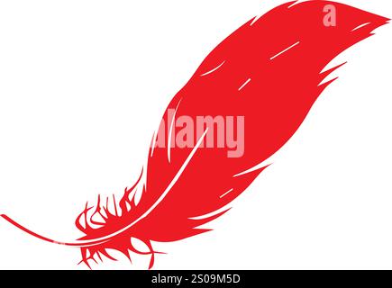 Federstift, Stift, Tinte, Federzeichnungsdesigns Stock Vektor