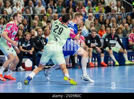 Handball Daikin HBL Handball Bundesliga, VfL Gummersbach - Füchse Berlin 26.12.2024, Deutschland, Köln, Lanxess Arena Köln Stockfoto