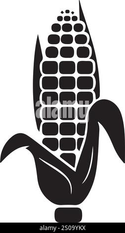 Vektor bunter Mais, klebriges Essen Design Stock Vektor