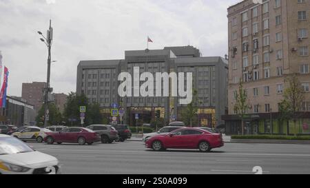 Moskau - 19. März 2020. Aufbau der Rechnungslegungskammer Russlands in Moskau. Stockfoto