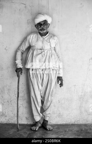 Indische Baumwollbauern. Stockfoto