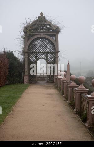 The Elizabethan Garden, Kenilworth Castle, Warwickshire, England, Großbritannien Stockfoto