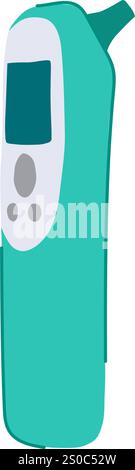 Kinderarzt Thermometer Baby Cartoon Vektor Illustration Stock Vektor