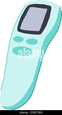 Fieberthermometer Baby Cartoon Vektor Illustration Stock Vektor