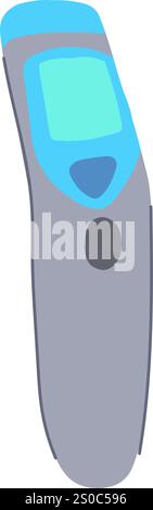 Lesen von Thermometer Baby Cartoon Vektor Illustration Stock Vektor