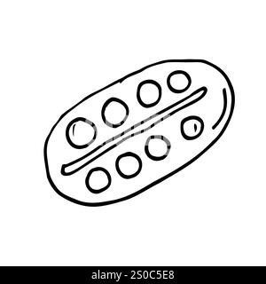 Kritzelstil Künstler Vektor Illustration mit Palette und Farbe Stock Vektor