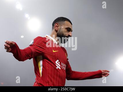 Liverpool, Großbritannien. Dezember 2024. Liverpool's Mohamed Salah während des Premier League-Spiels in Anfield, Liverpool. Der Bildnachweis sollte lauten: David Klein/Sportimage Credit: Sportimage Ltd/Alamy Live News Stockfoto