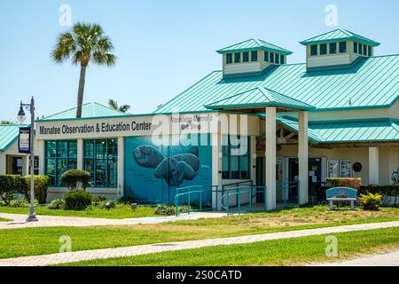 Manatee Observation and Education Center, Indian River Drive, Fort Pierce, Florida Stockfoto