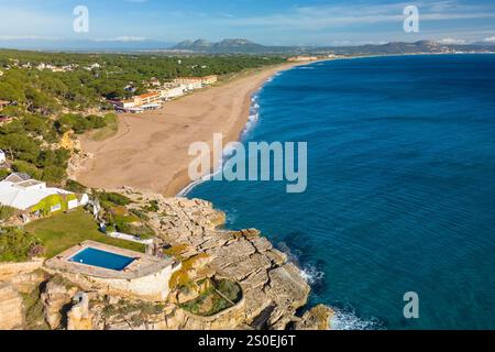 Fantastische Costa Brava Küste entlang des Mittelmeers in Spanien Stockfoto