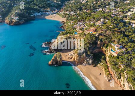 Fantastische Costa Brava Küste entlang des Mittelmeers in Spanien Stockfoto