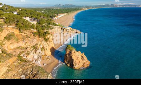 Fantastische Costa Brava Küste entlang des Mittelmeers in Spanien Stockfoto